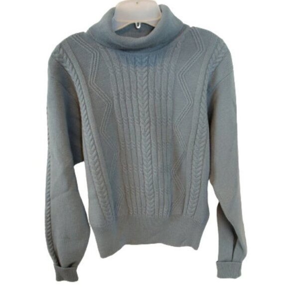 Liz Claiborne Light Blue Turtle Neck Sweater Size: M - Picture 1 of 2